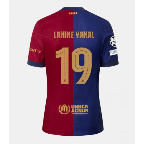 Fotbalové Dres Barcelona Lamine Yamal #19 Domácí 2024-25 Krátký Rukáv